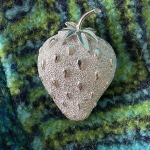 Vintage Sarah Coventry Strawberry Ice Pin